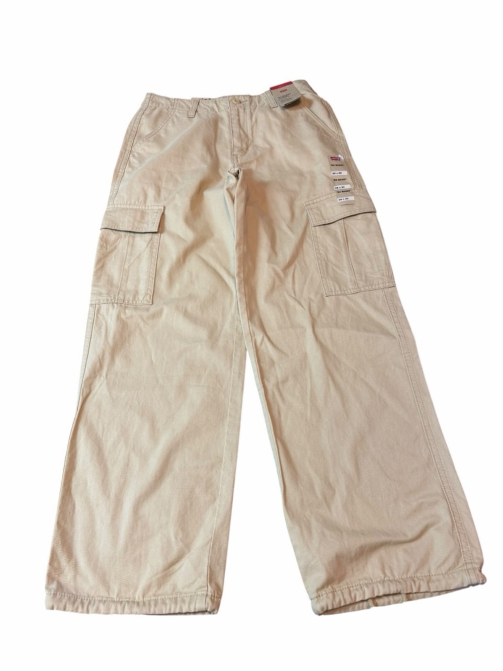 Levi’s 94 Baggy Cargo Pants Khaki Utility Wide Leg 26 NWT Streetwear